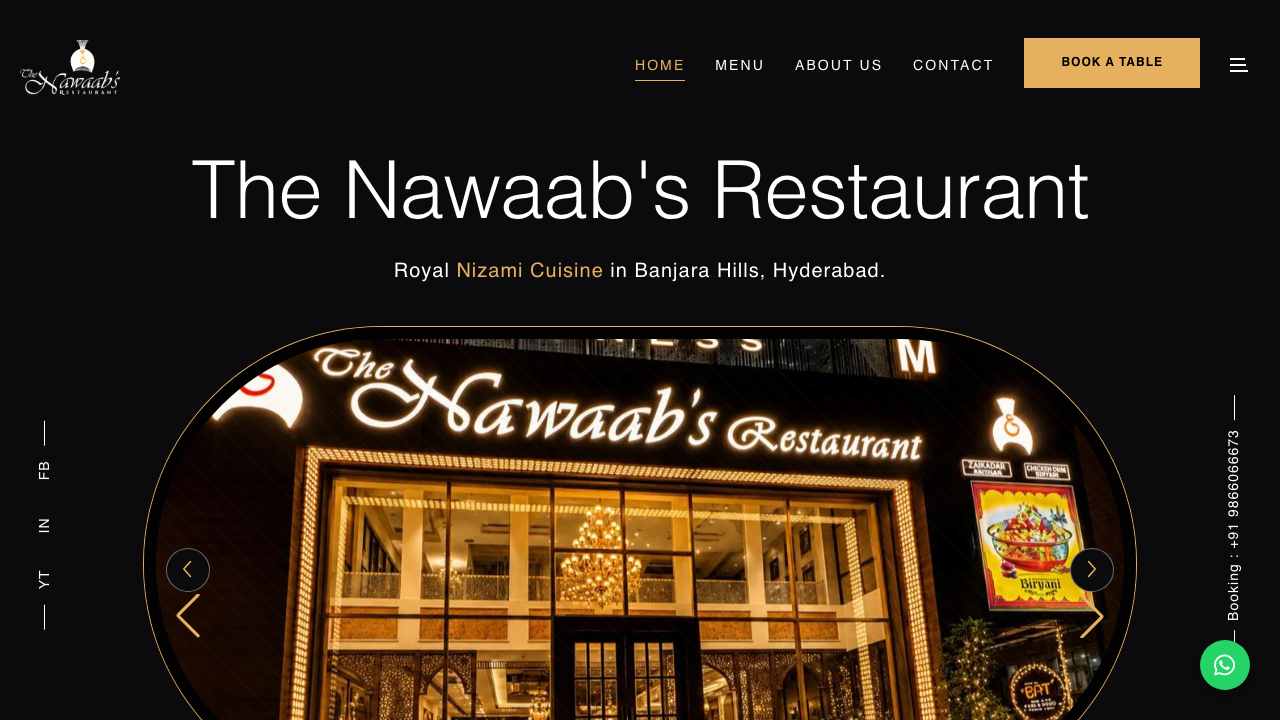 The Nawaabs — Fine Dining & Reservations